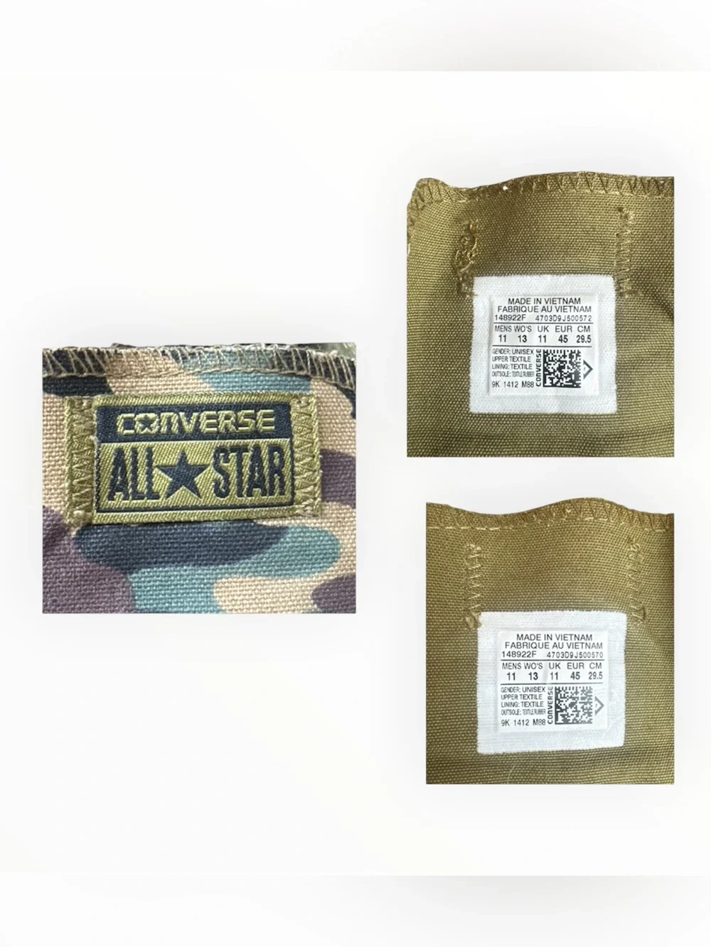 Converse Chuck Taylor All Star Ox Camo Olive Branch Low Top 148922F Men’s 11